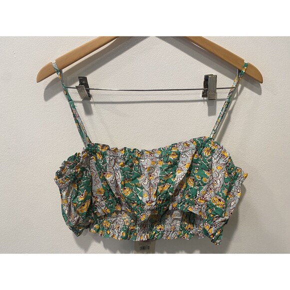 RHODE For target Green crop top Cottagecore  M - Picture 8 of 8